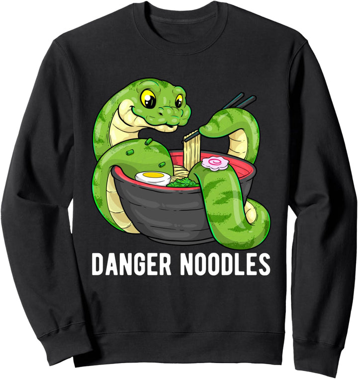 Gefahr Nudeln Schlange Ramen-Nudeln Klapperschlange Sweatshirt
