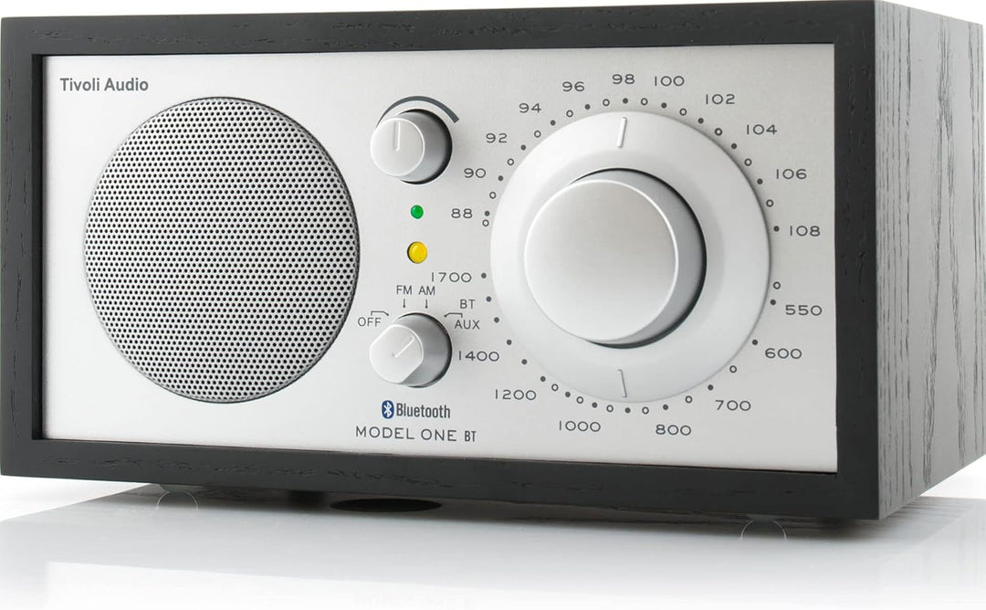 Tivoli Audio Model One BT Bluetooth UKW-/MW-Tisch Radio (Schwarz/Silber) Schwarz / Silber, Schwarz /