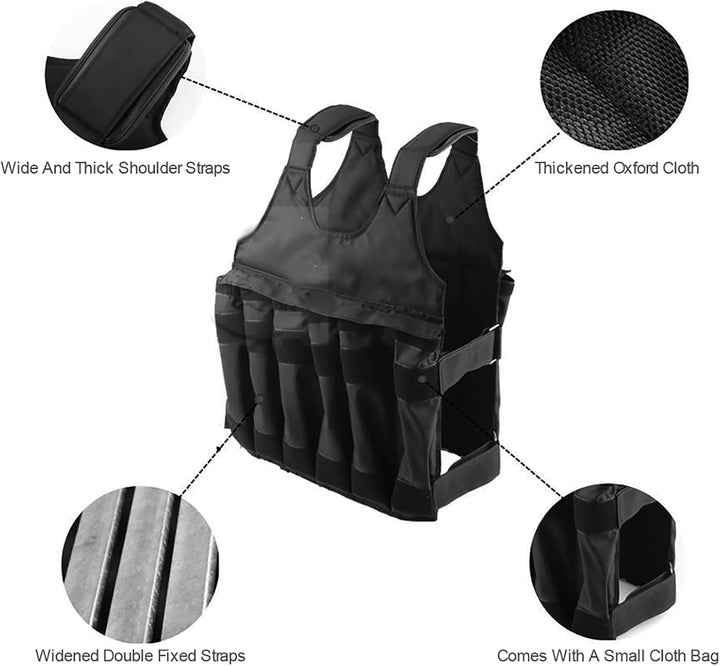 Verstellbare Gewichtsweste, Krafttraining, Gewichtsweste, Sport-Gewichtsweste, Anpassbare Gewichtswe