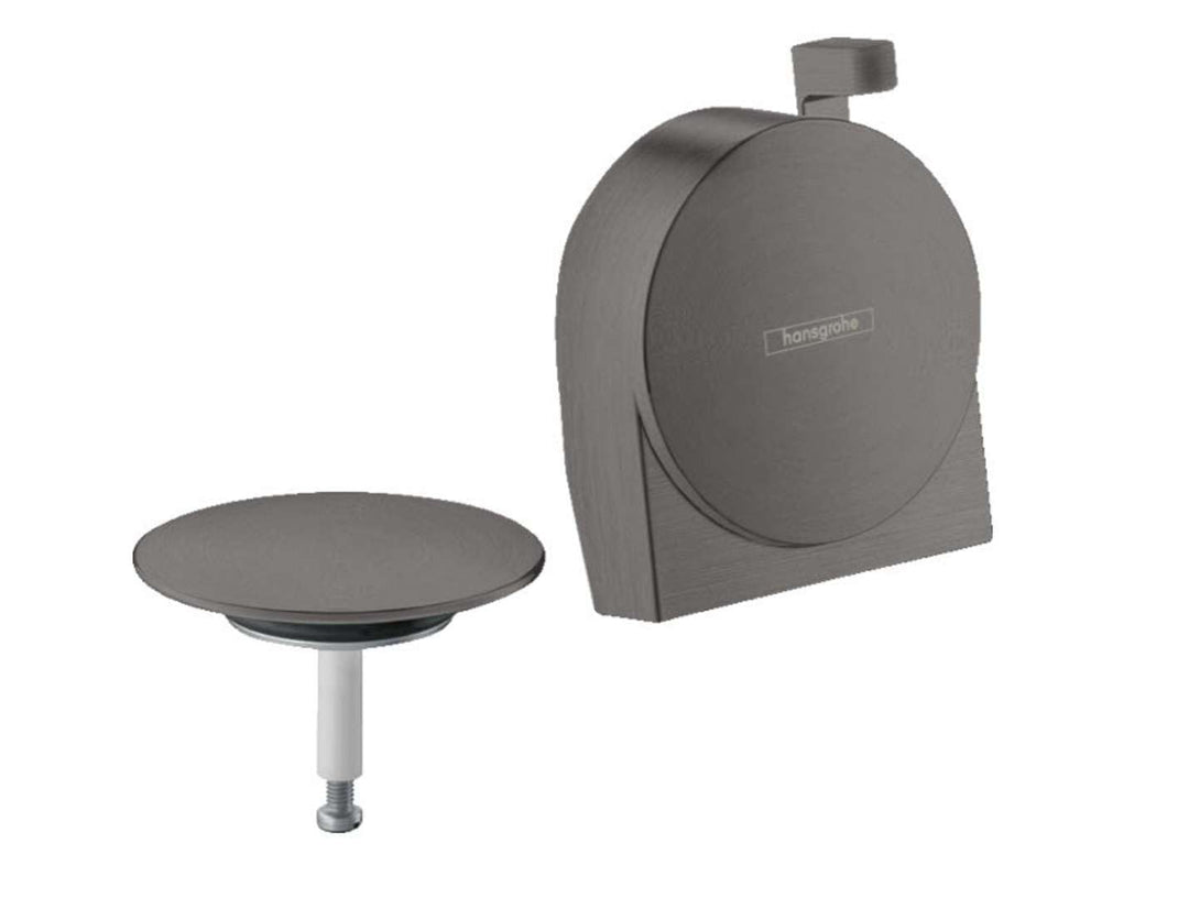 hansgrohe Exafill S Wanneneinlauf Fertigset, Brushed Black Chrome, Brushed Black Chrome