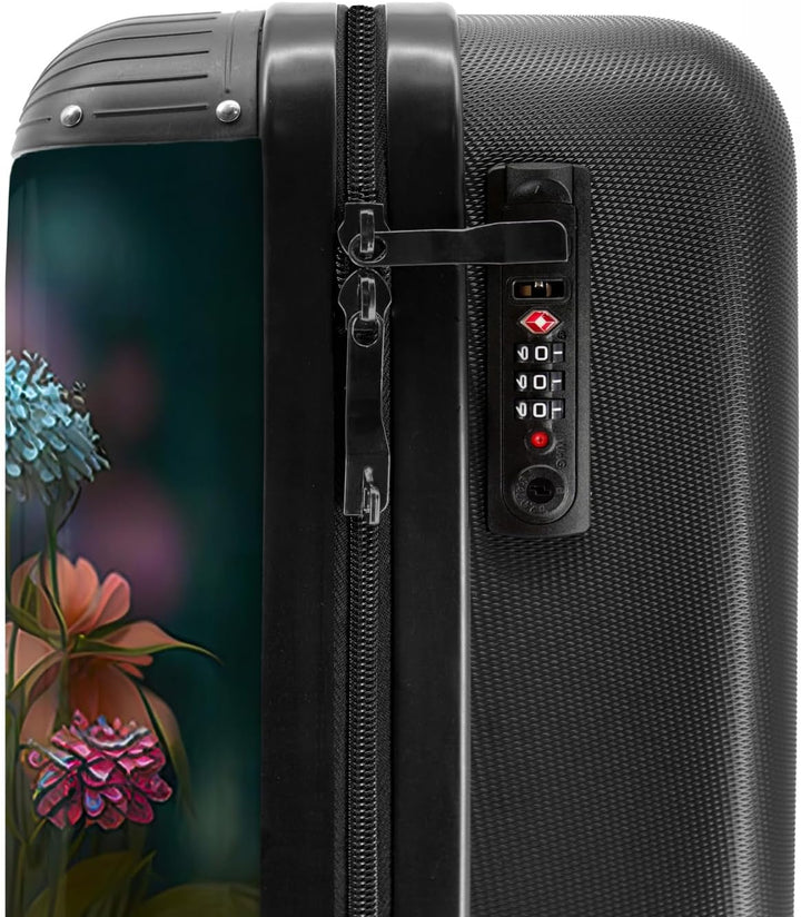 NoBoringSuitcases.com® Koffer Handgepäck Trolley Rollkoffer Kleine Reisekoffer - Kätzchen - Illustra