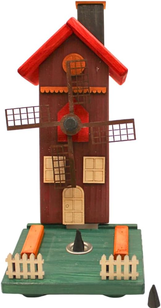 Dekohelden24 XL Räuchermann, Räucherhaus, Räucherfigur, Rauchfigur,Räuchermännchen Haus, Räucherhütt