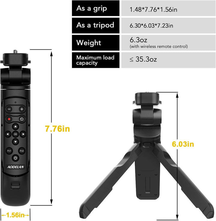 AODELAN Kamera Mini Stative, Handgriff Ständerhalter Griffstativ mit Fernbedienung für Nikon COOLPIX