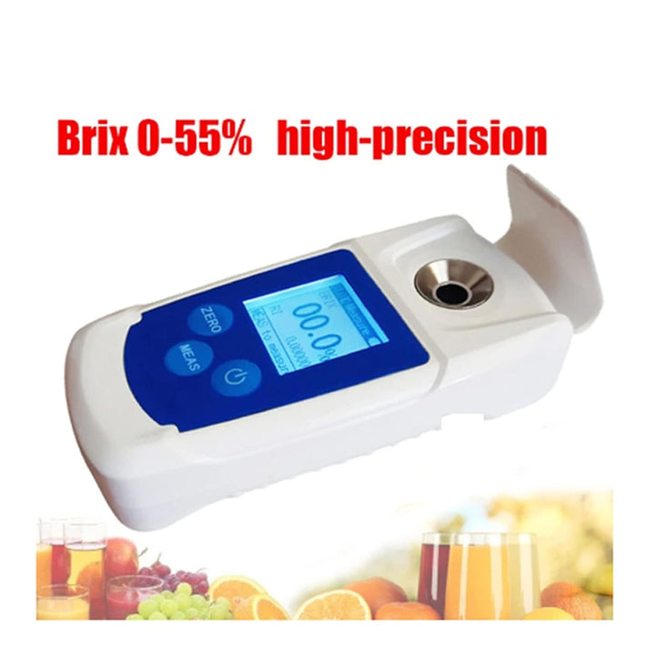 Digitales Brix-Refraktometer, 0 Bis 55% Brix-Messgerät, Refraktometer, Hochpräzises Brix-Testgerät f