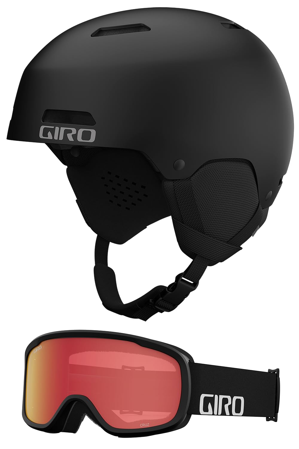 Giro Ledge MIPS Asian Fit Skihelm - Snowboardhelm für Herren, Damen & Jugend (Kombi) Mattschwarz – s