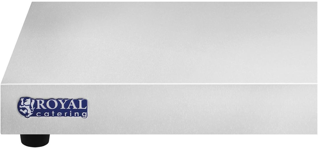 Royal Catering RCHP-600E Warmhalteplate Heizplatte Speisenwärmer (600 W, Edelstahl, Breite 100 cm)