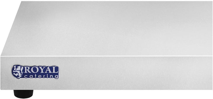 Royal Catering RCHP-600E Warmhalteplate Heizplatte Speisenwärmer (600 W, Edelstahl, Breite 100 cm)