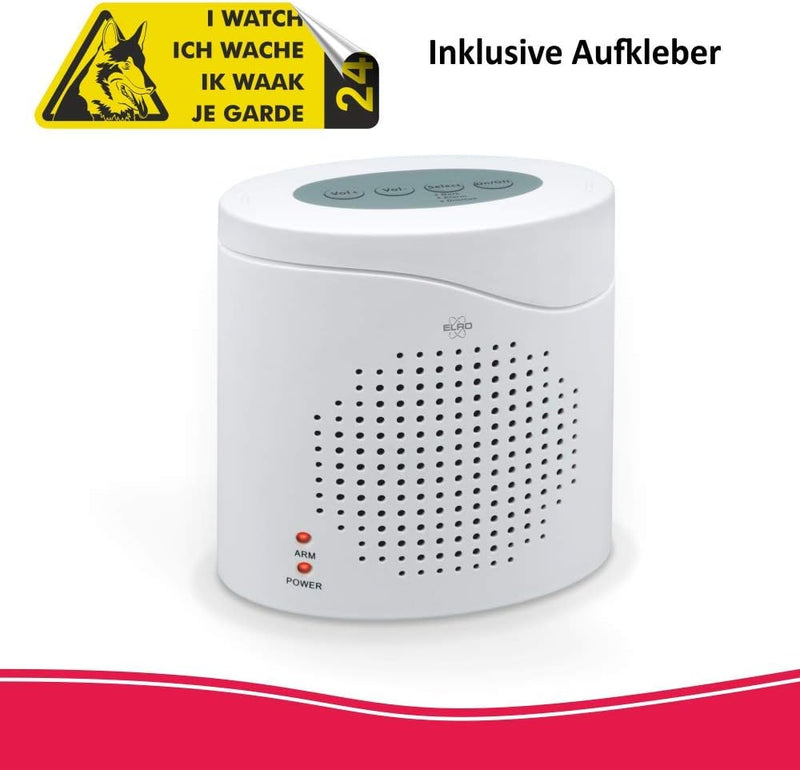 ELRO ARD51 Elektronischer Wachhund mit realistischem 3D-Hundesound - Mit