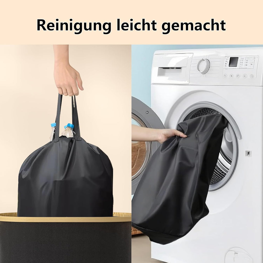 100L Pfandflaschen Sammelbehälter, leerer Aufbewahrungsbeutel mit Deckel und 2, faltbarer Flaschensa