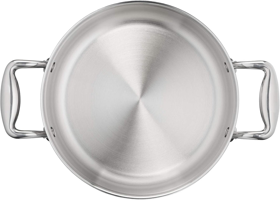 Lagostina ACCADEMIA LAGOFUSION Fleischtopf, Edelstahl, 24 cm (6,7 l) + Deckel, für alle Herdarten, a