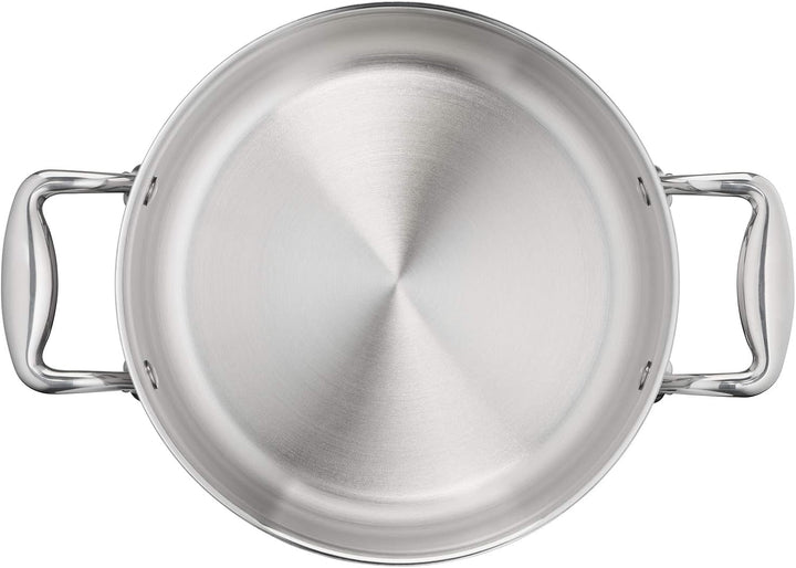Lagostina ACCADEMIA LAGOFUSION Fleischtopf, Edelstahl, 24 cm (6,7 l) + Deckel, für alle Herdarten, a