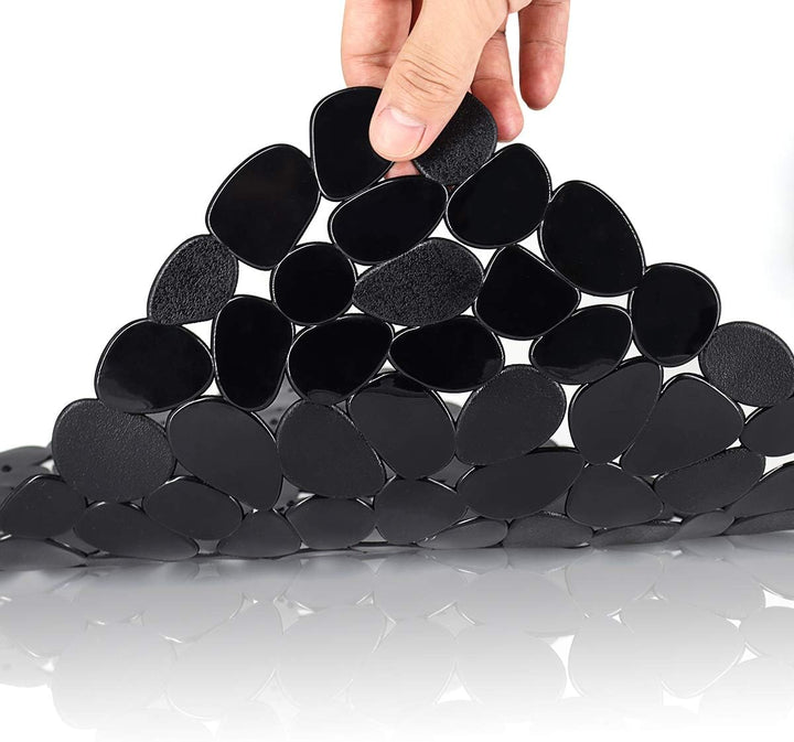Top-spring Abtropffläche für die Küchenspüle, Kieselstein-Abtropfmatte, 30 x 40 cm, Schwarz, 2 Stück