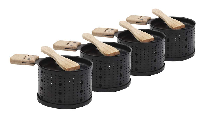 Cookut Lumi Raclette-Set, Metall, Schwarz, 4