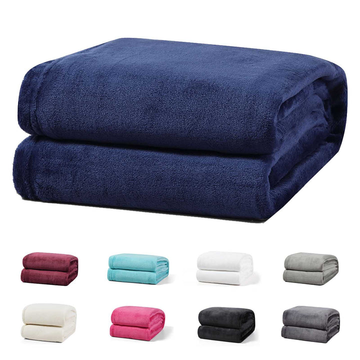 Buymax Flauschige XXL Kuscheldecke 230x270 cm Fleecedecke Super Flausch 1622 Gramm Überwurf Sofadeck