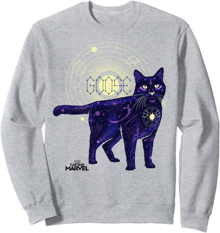 Captain Marvel Goose The Cat Constellation Fill Sweatshirt