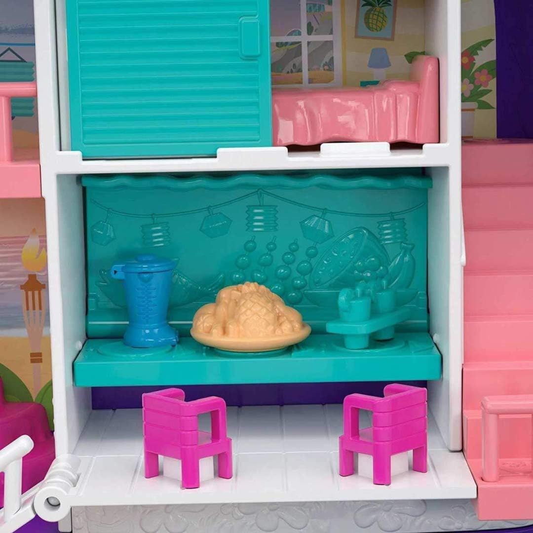 Polly Pocket FRY40 Hidden Places Strand Rucksack Spielset, Lila Single, Single