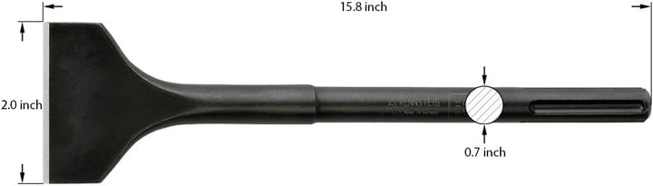 Rennsteig Meissel (Meissel) Set, SDS Max - Flachmeissel 400 x 25 mm, Spitzmeissel 400, Spatmeissel 4