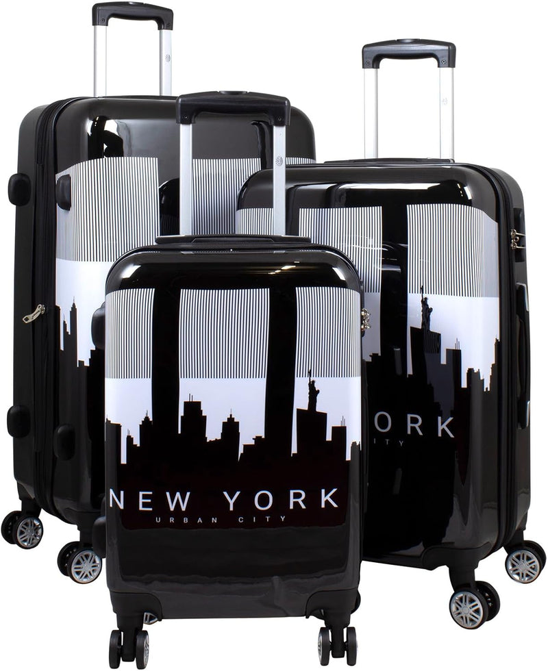 Trendyshop365 Koffer-Set 3-teilig Trolley Hartschale - Manhattan Kofferset 3-teilig Manhattan, Koffe