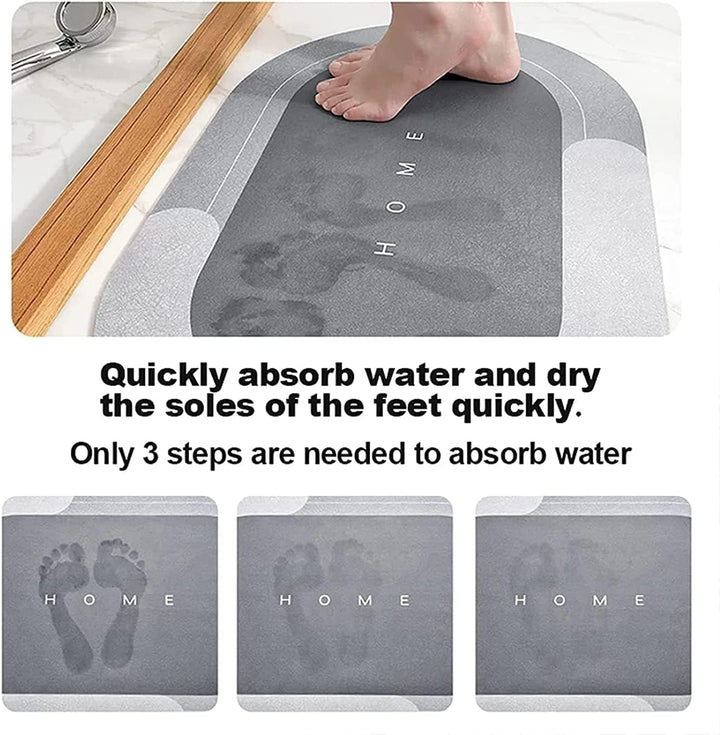 YeahBoom Super Absorbierende Bodenmatte,Schmutzabweisend Bodenmatte Für Bad,Memory-Schaum-Badematten