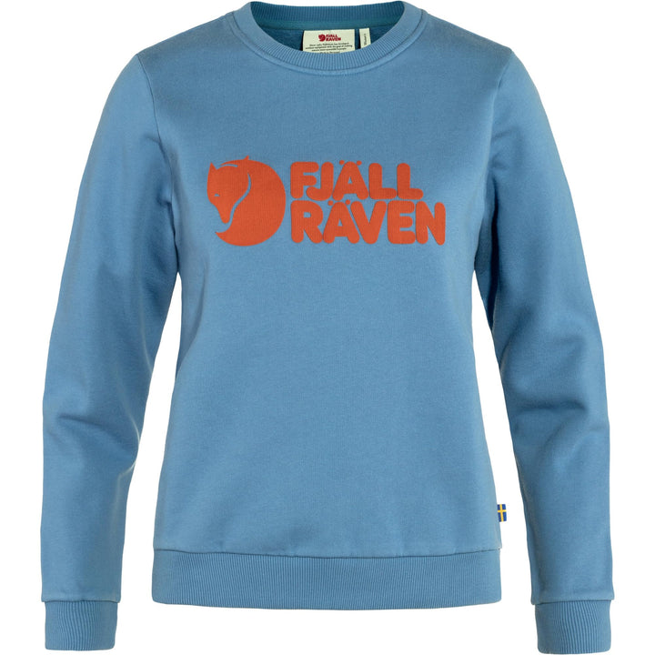 Fjällräven Damen Logo Sweater XS Dawn Blue-terracotta Brown, XS Dawn Blue-terracotta Brown