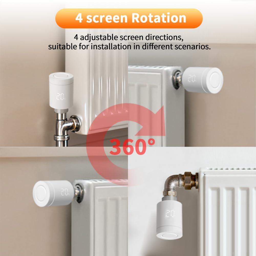 AR331-WZ Smart Heizkörperthermostat ZigBee, Energieeinsparung, Heizungssteuerung per App (Smart Life