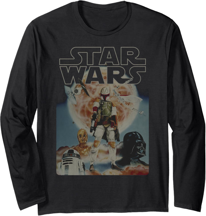Star Wars Group Shot Boba Fett Standing Portrait Langarmshirt