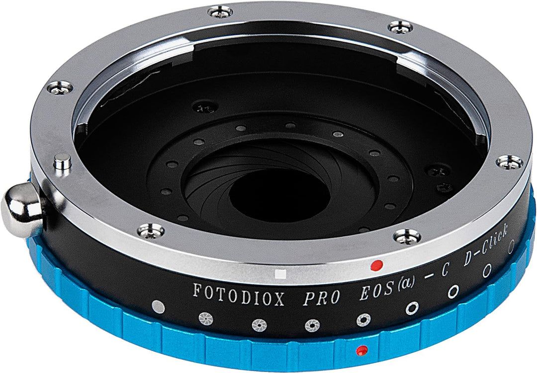 Fotodiox Pro IRIS Lens Mount Adapter Compatible with Canon EOS EF Lenses to C-Mount Cameras