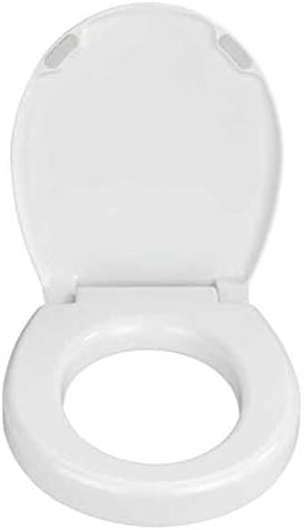 WENKO WC-Sitz Secura Comfort bis 200 kg Tragkraft, Hygiene-Toilettensitz mit 5 cm Sitzflächenerhöhun