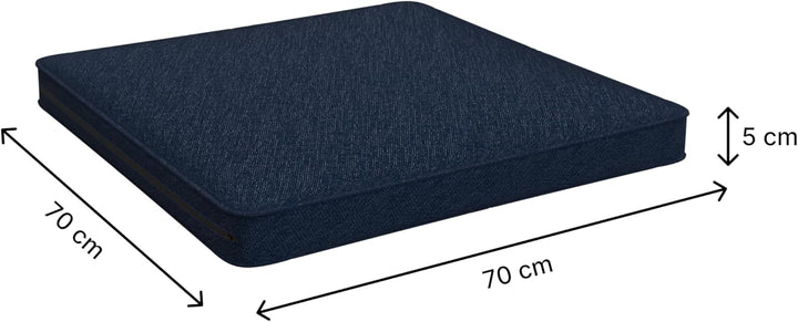 POKAR Loungekissen Stuhlkissen für Stuhl Rattanmöbel Gartenmöbel Kissen, 2er Set (1x Sitzkissen 70x7