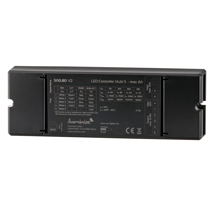 LED-Controller Multi 5 | Zigbee kompatibel (5x 8A Universal) 5x 8a Rgb+cct, 5x 8a Rgb+cct