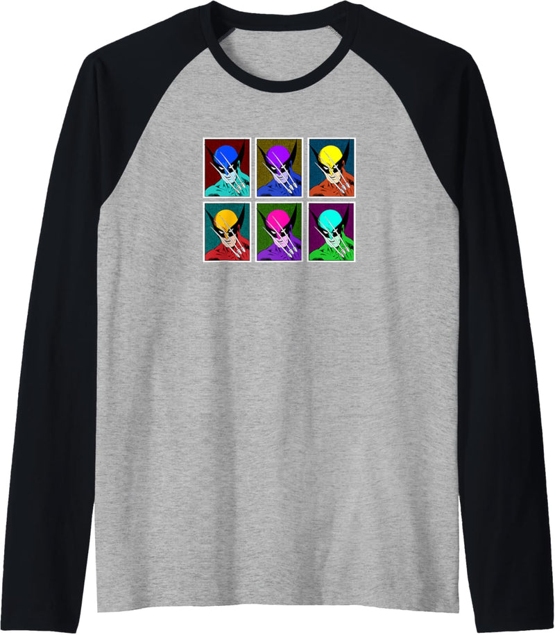 Marvel Wolverine Pop Art Box Up Raglan