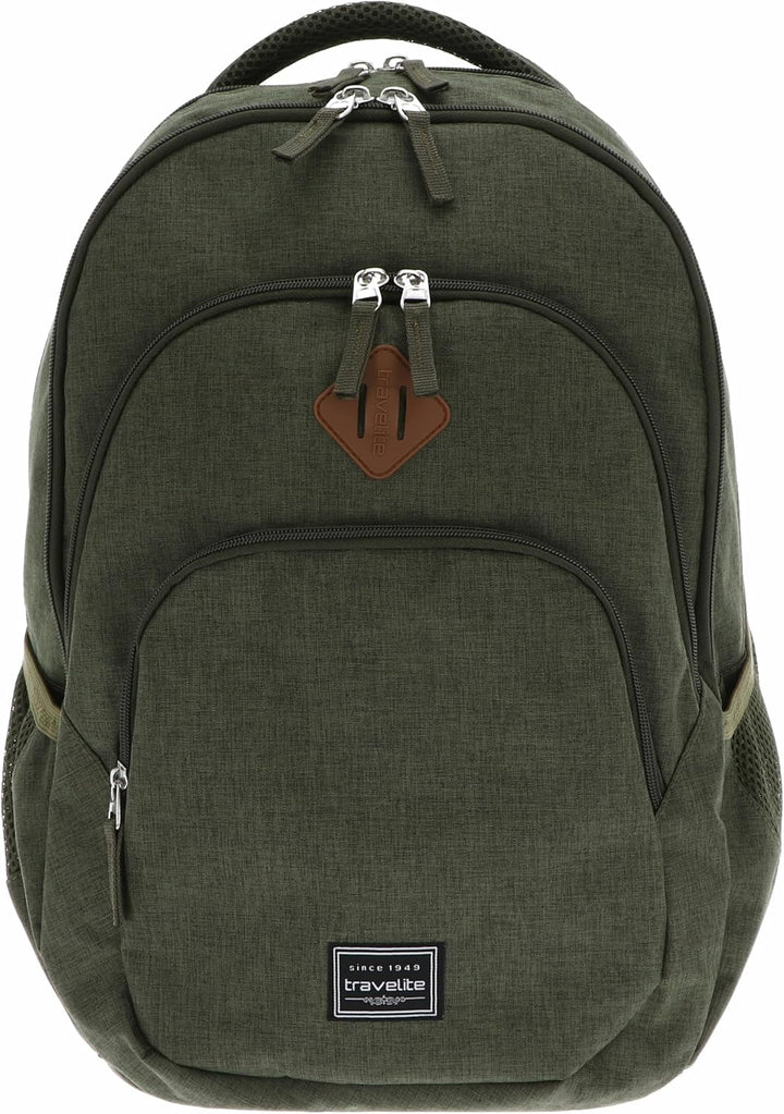 Travelite Handgepäck Rucksack, Laptop Rucksack 15,6 Zoll, BASICS, Daypack, Tagesrucksack mit vielen