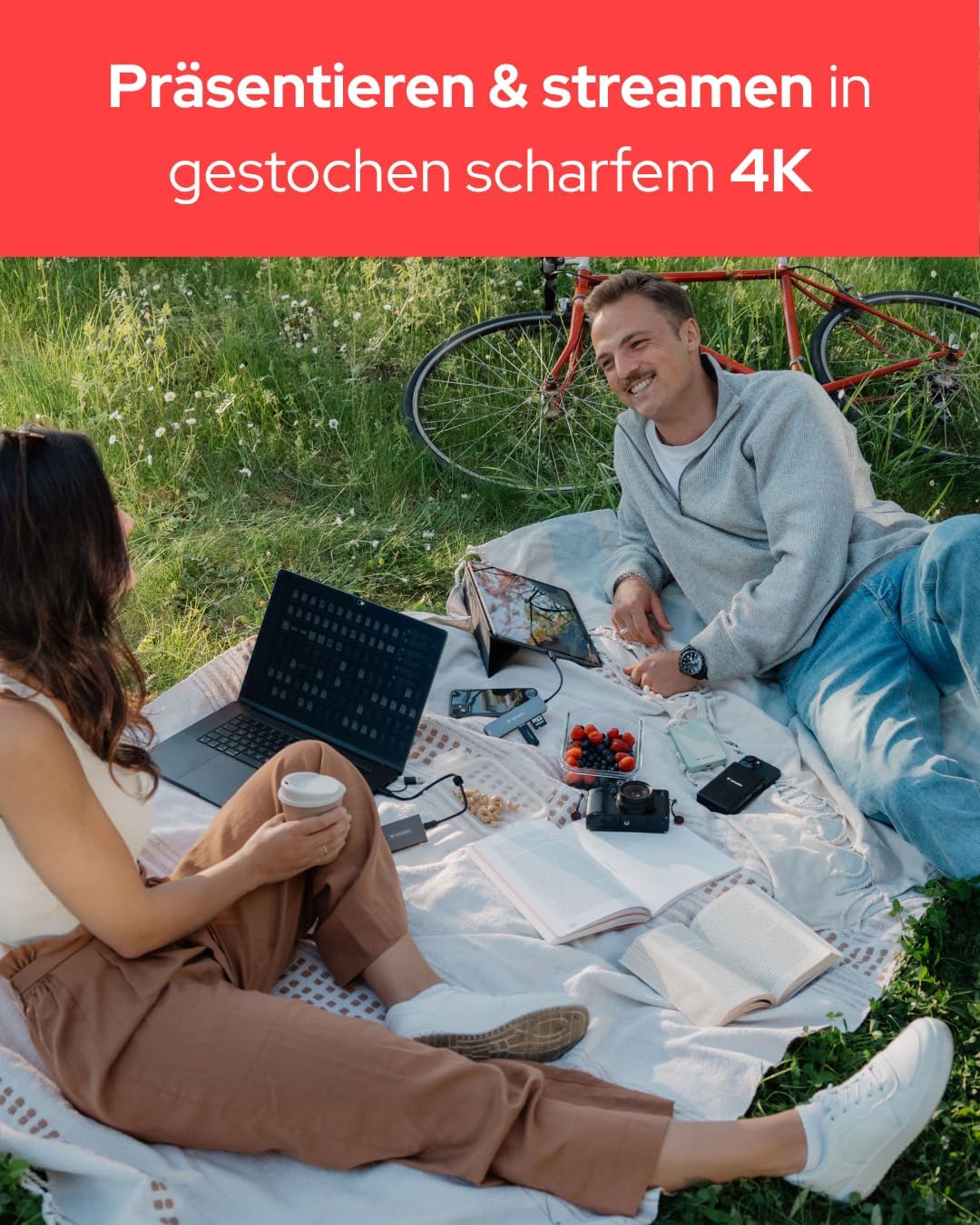 Verbatim USB-C Essentials Multiport Hub 6 Aschnlüsse mit Kartenleser 6 Anschlüsse, 6 Anschlüsse