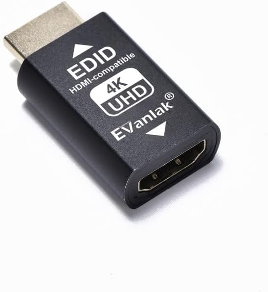 EVanlak HDMI-Emulator-Adapter (3. Generation), kompatibel mit Mac Thunderbolt auf HDMI-Switches/Exte