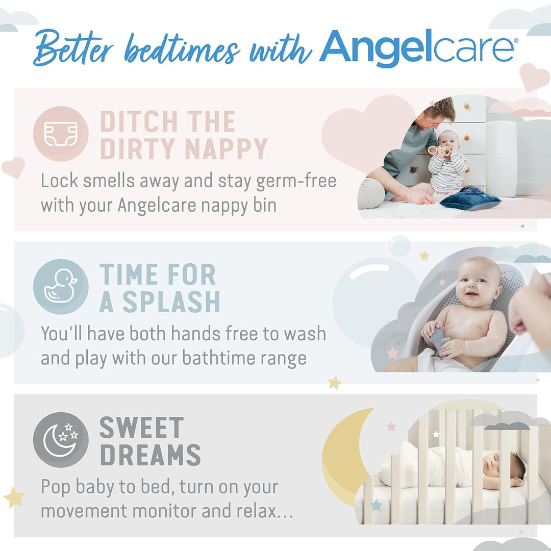 Angelcare Windeleimer Nachfüllpack Plus 12er Pack 12 Stück (1er Pack) Blau Single, 12 Stück (1er Pac