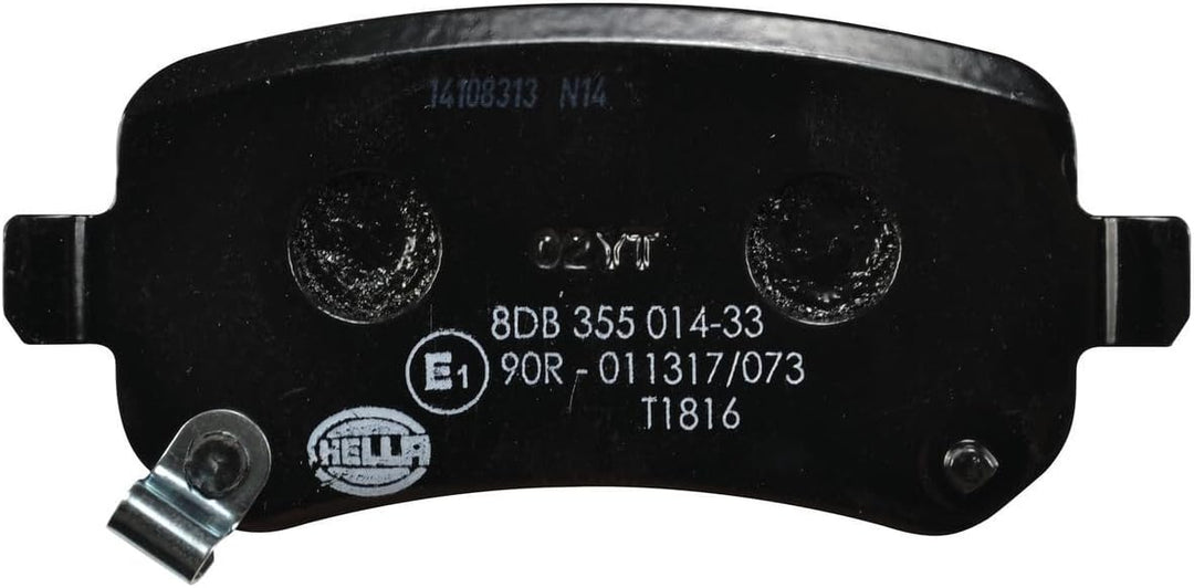 HELLA PAGID 8DB 355 014-331 Bremsbelagsatz - T1816 - Dicke/Stärke: 17mm - Bremssystem: Lucas - mit a