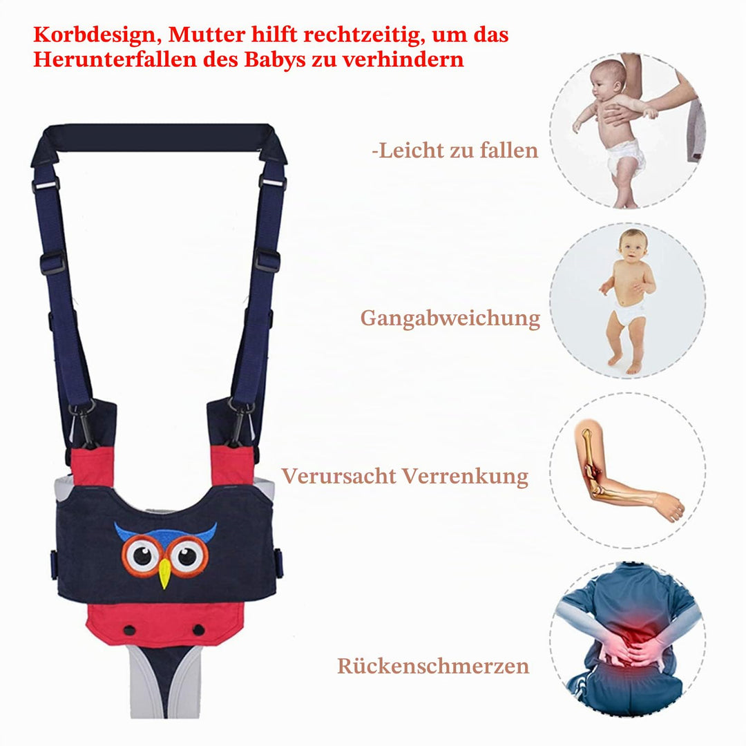 IULONEE Lauflernhilfe Gehhilfe für Baby Stehen Gehen Lernen Helfer Walker Sicherheitsleinen mit Sich