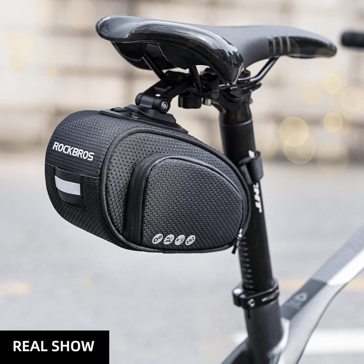 ROCKBROS Satteltasche für Fahrrad Praktisch Fahrradtasche mit Schnellverschluss Tasche für MTB Rennr