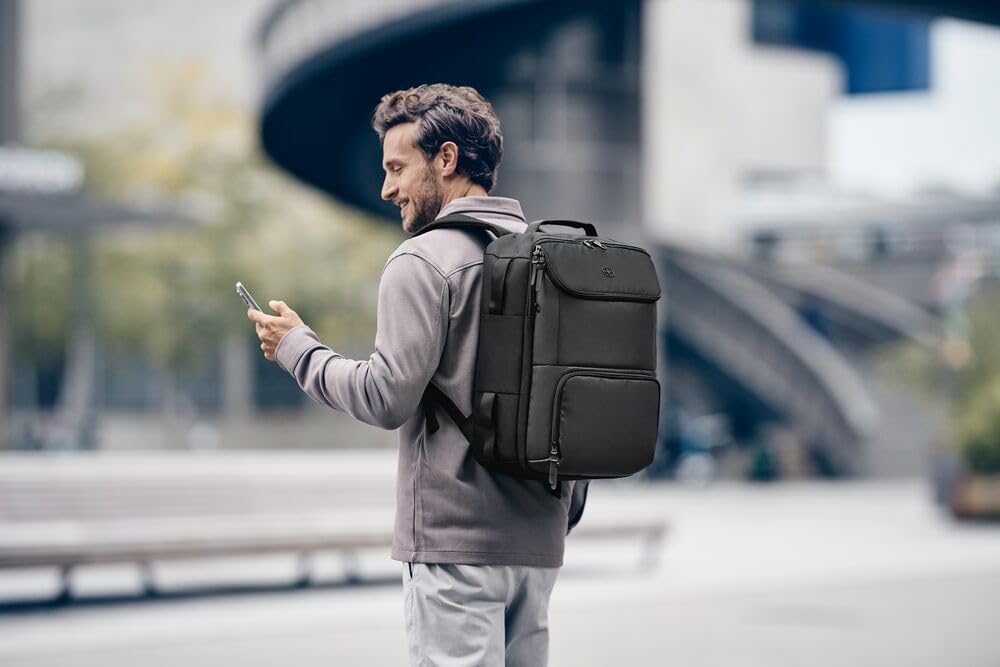 WENGER UrbanOne Travel Backpack, Laptop-Rucksack mit Klappöffnung, Notebook bis 15,6 Zoll, 33 l, Han
