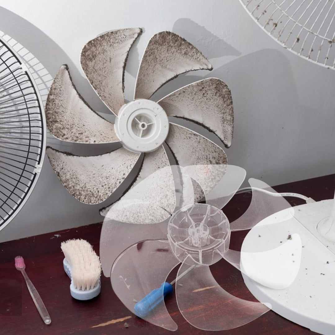 BESTOYARD Universeller Ersatz StandventilatorflüGel Und TischventilatorflüGel Aus Kunststoff 12 Zoll