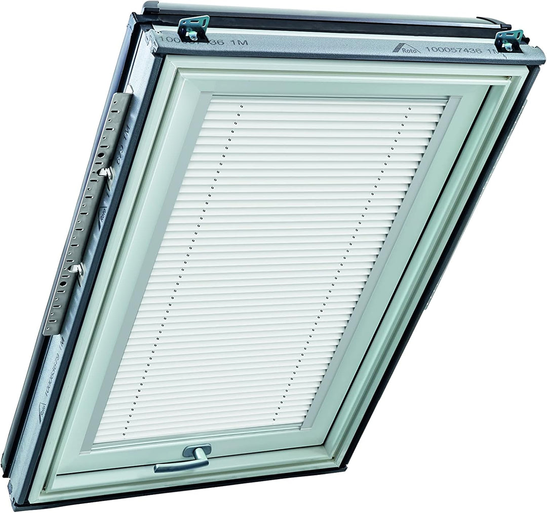Roto Original Faltstore ZFA Faltrollo Dachfenster - Führungsschiene Silber - Beidseitig bedienbar -