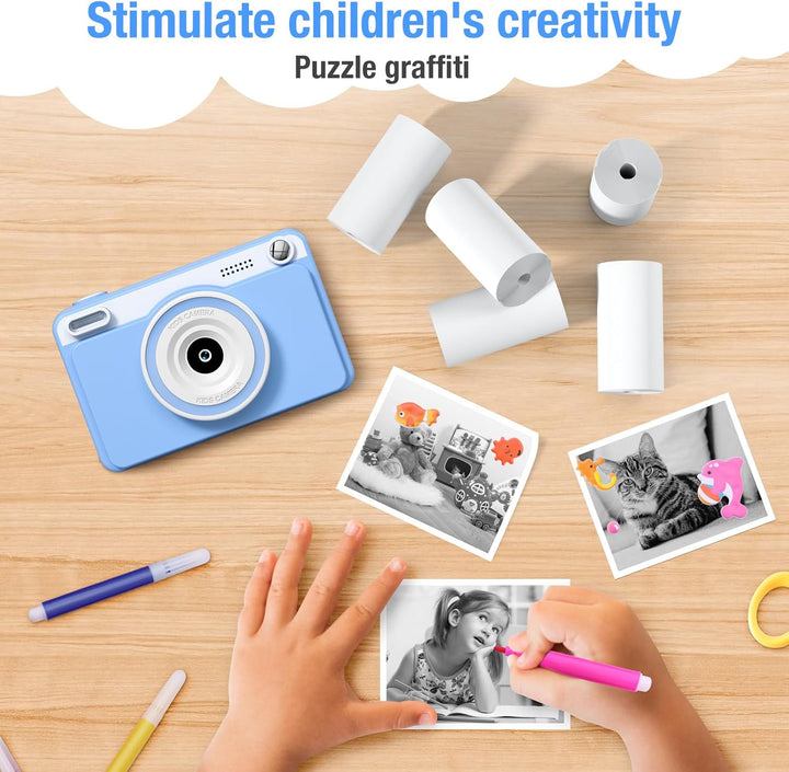 5 Rollen Druckpapier für Kinderkamera, Sofortdruck Thermopapier, Nachfüllpapier für Kinderkamera, So