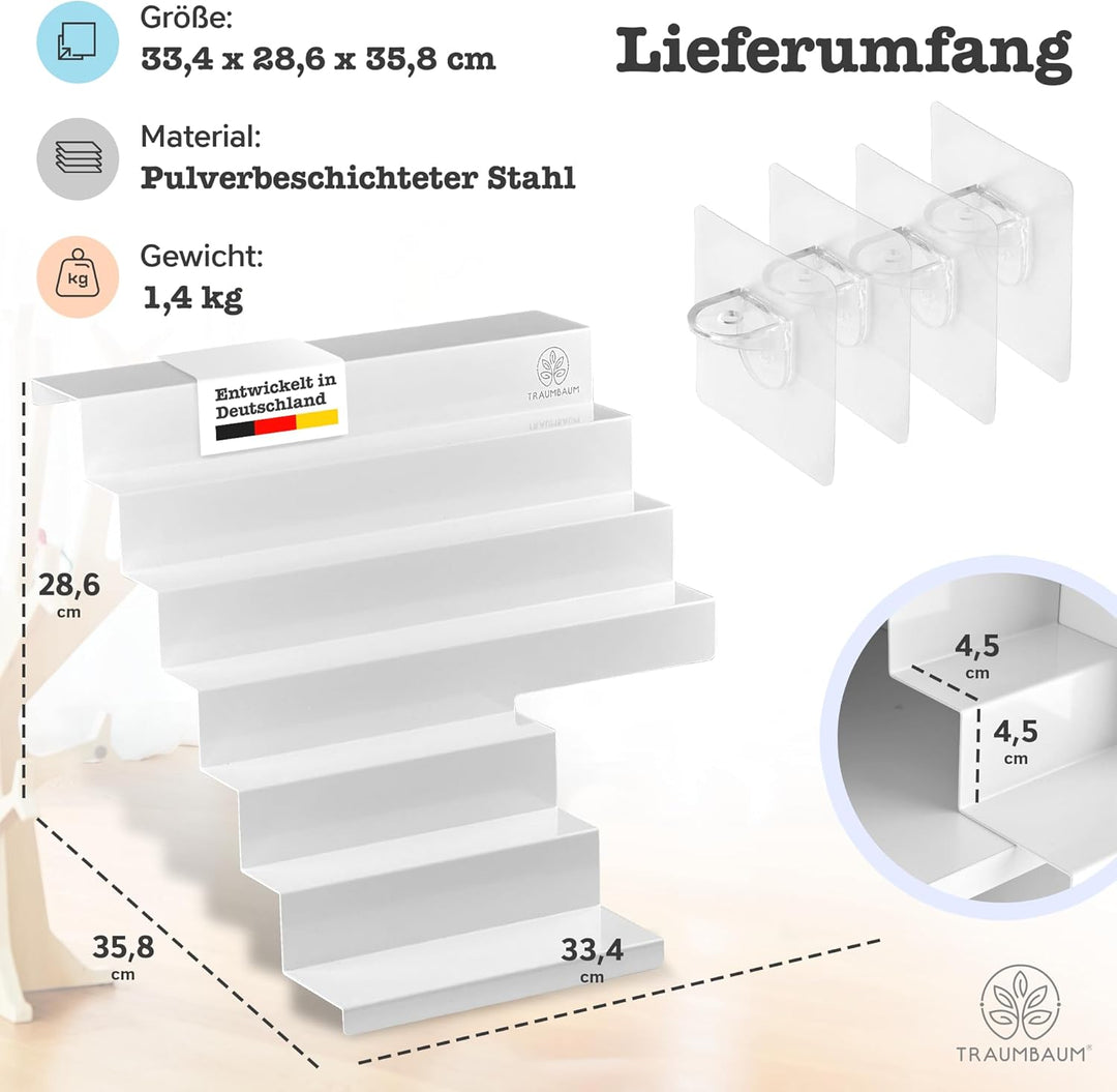 Tonie Regal als Einsatz für IKEA KALLAX | vollständig magnetisches Toniebox Regal für mehr als 50 Fi