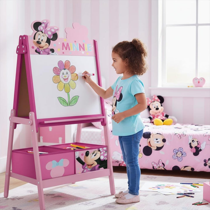 ARDITEX – Kindertafel von Disney Minnie Mouse mit doppelseitiger Oberfläche für Kreide und Filzstift