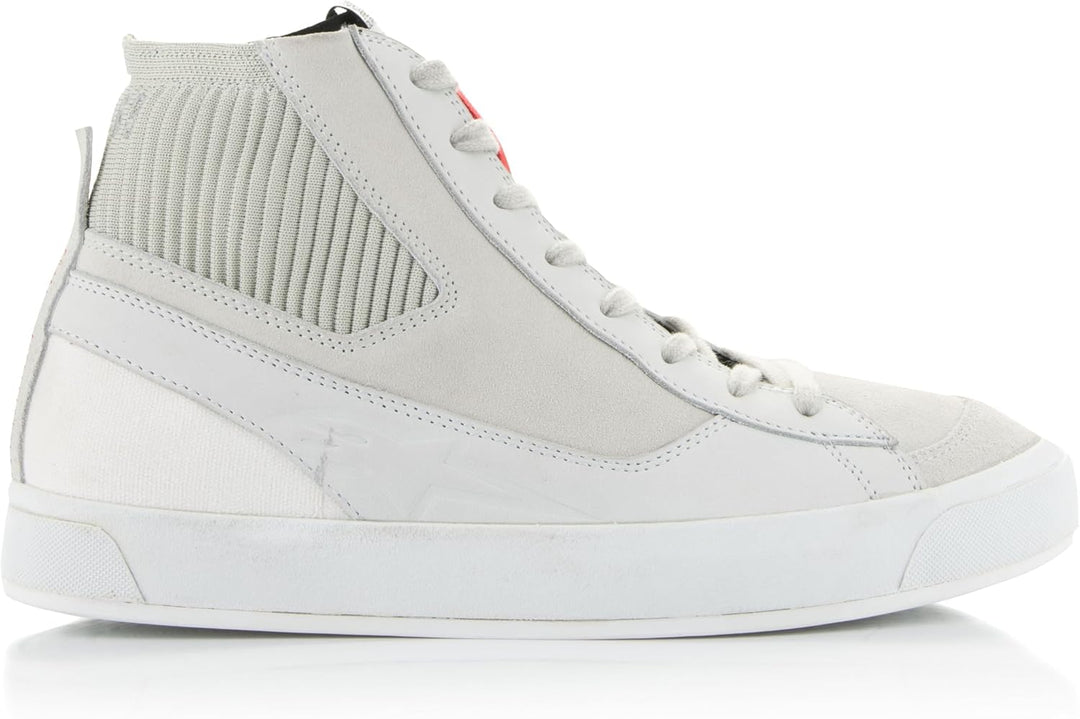 Alpinestars Stated Motorrad Schuhe, weiss/grau, 10.5 (43.5) Weiss Kühles Grau 43.5 EU, Weiss Kühles