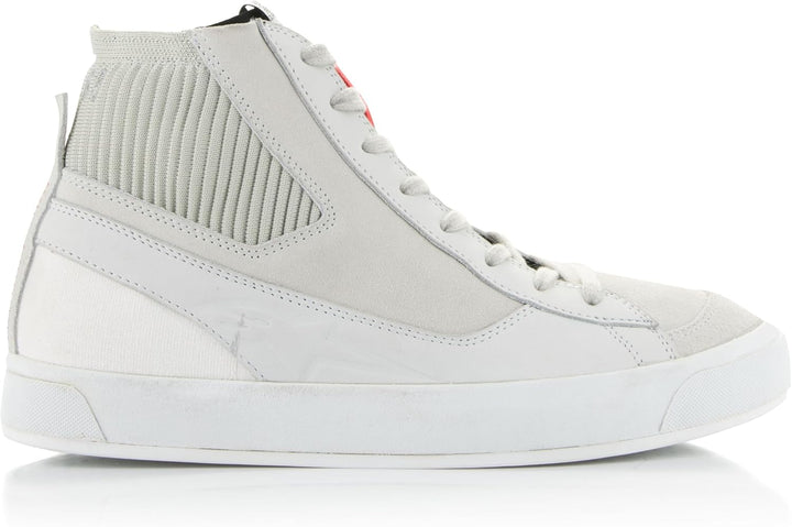 Alpinestars Stated Motorrad Schuhe, weiss/grau, 10.5 (43.5) Weiss Kühles Grau 43.5 EU, Weiss Kühles