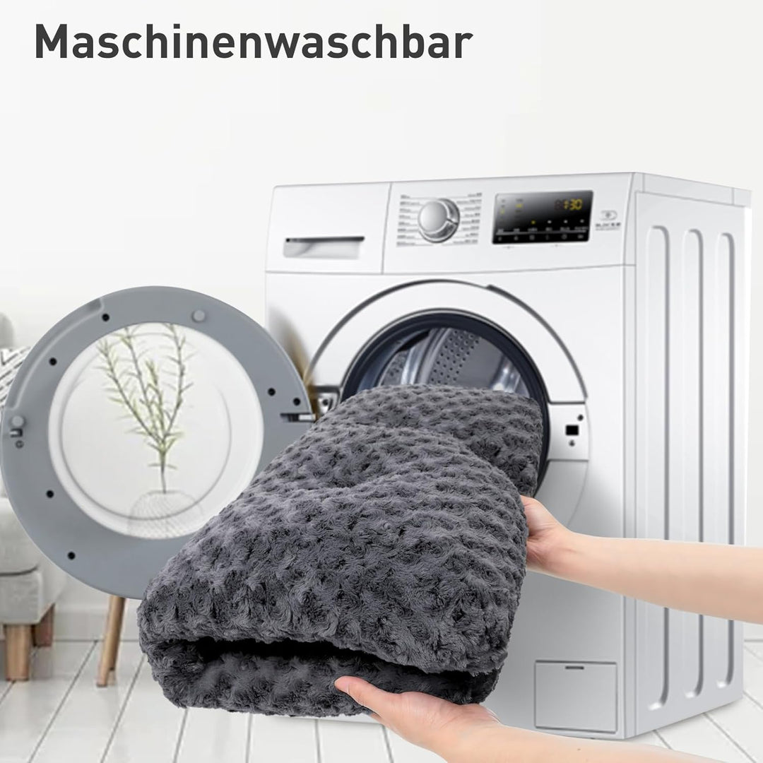 KSIIA Hundebett Grosse Hunde, Waschbar Hundekissen flauschig, Hundematte für grosse, mittelgrosse Hu