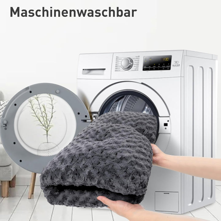 KSIIA Hundebett Grosse Hunde, Waschbar Hundekissen flauschig, Hundematte für grosse, mittelgrosse Hu
