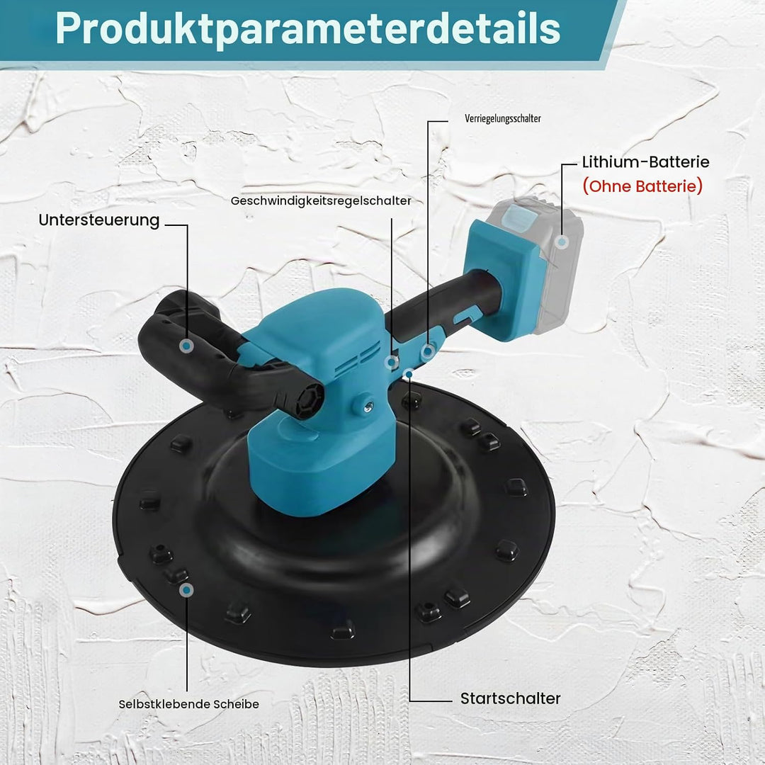 Elektrische Wandglättmaschine, Akku Wandmörtel Finishing Machine,Elektrische Kelle for Glätten und P