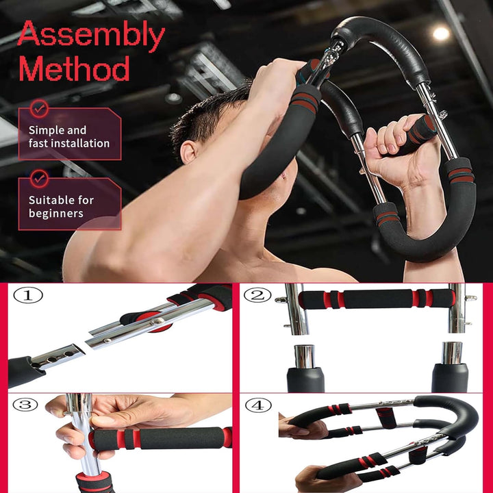 VLFit Twister Armtrainer, U-Form Verstellbarer Brustdehner, Oberschenkel-Master-Trainer, Körperstärk